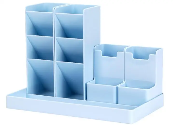 Large Capacity Desk Pen Holder Pencil Makeup Storage Box Desktop Organizer Stand Case School Office Stationery
