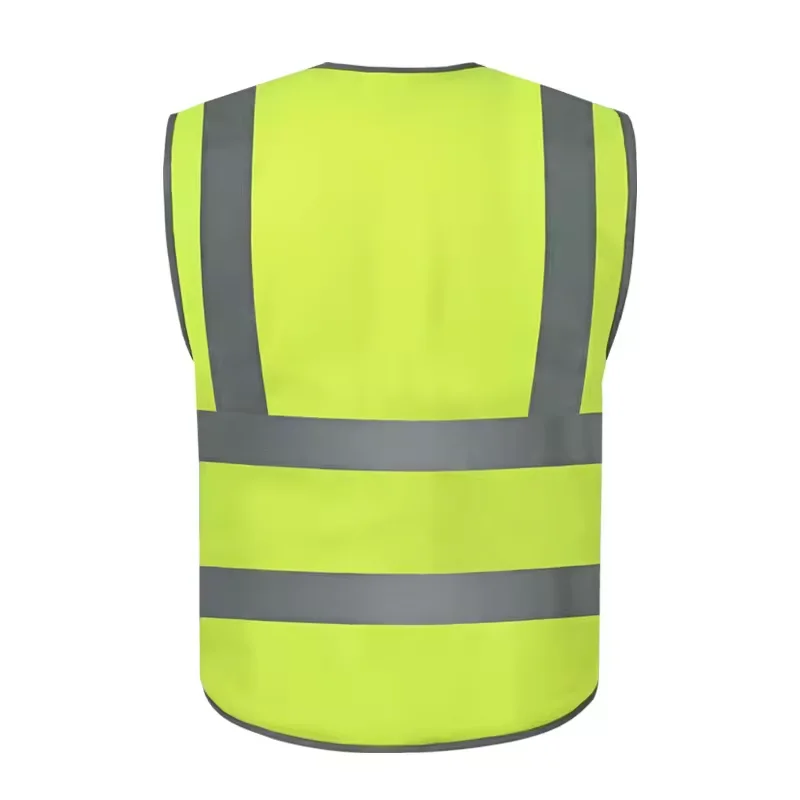 High Quality 3M Reflective Tape Multi Pockets Design Safety Vest Breathable Sandwich Mesh Fabric Construction Safety Vest