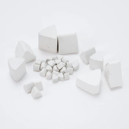 Vibration Grinding Stone Rosler Huatong Abrasive Tumbling Grinding Ceramic Media Vibratory Tumbler For Deburring Stainless