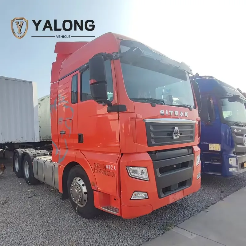 Second hand sinotruk sitrak G7 tractor truck 6x4 480hp trailer head 10wheels heavy duty truck