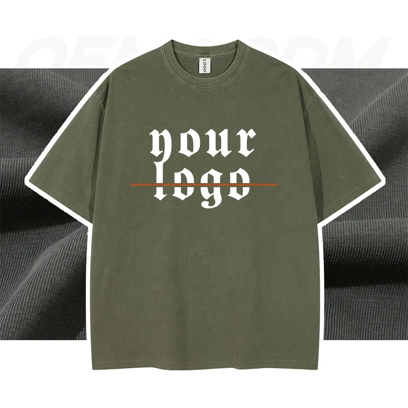 High Quality Factory Price Logo Printing Cotton Custom T Shirt Printed Blank Loose Fit Oversized Men Tshirt