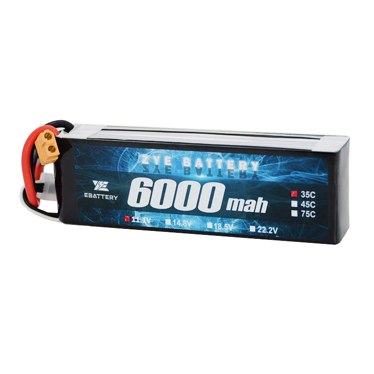11.1v 14.8v 22.2v lipo battery 3S4S6S aircraft batteries lipo  5000 5200 6000mah 35C 45C 75C for rc plane aircraft