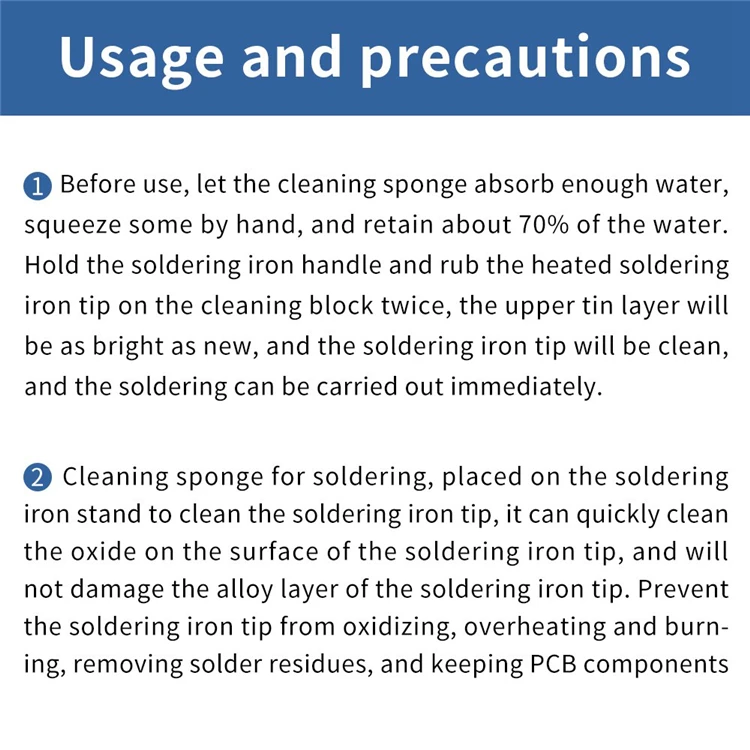 solder tip cleaning sponge