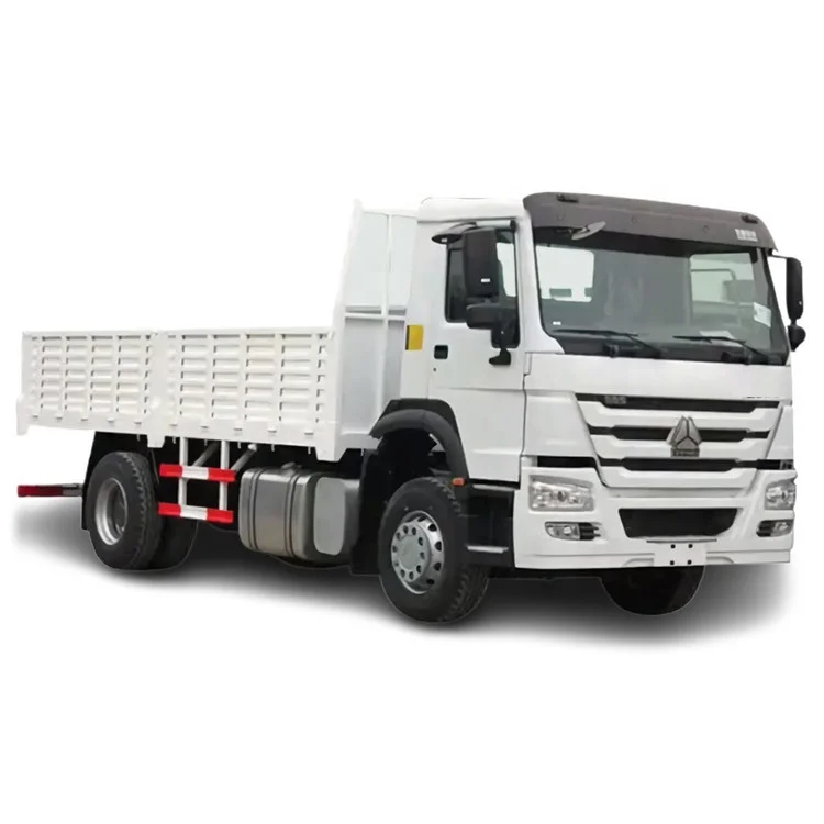 4x2 HOWO single cabin Lorry Trucks wagon 6m 4x2 Cargo wagon Diesel Engine 8-speed heavy duty dry goods ship commercial vehicle