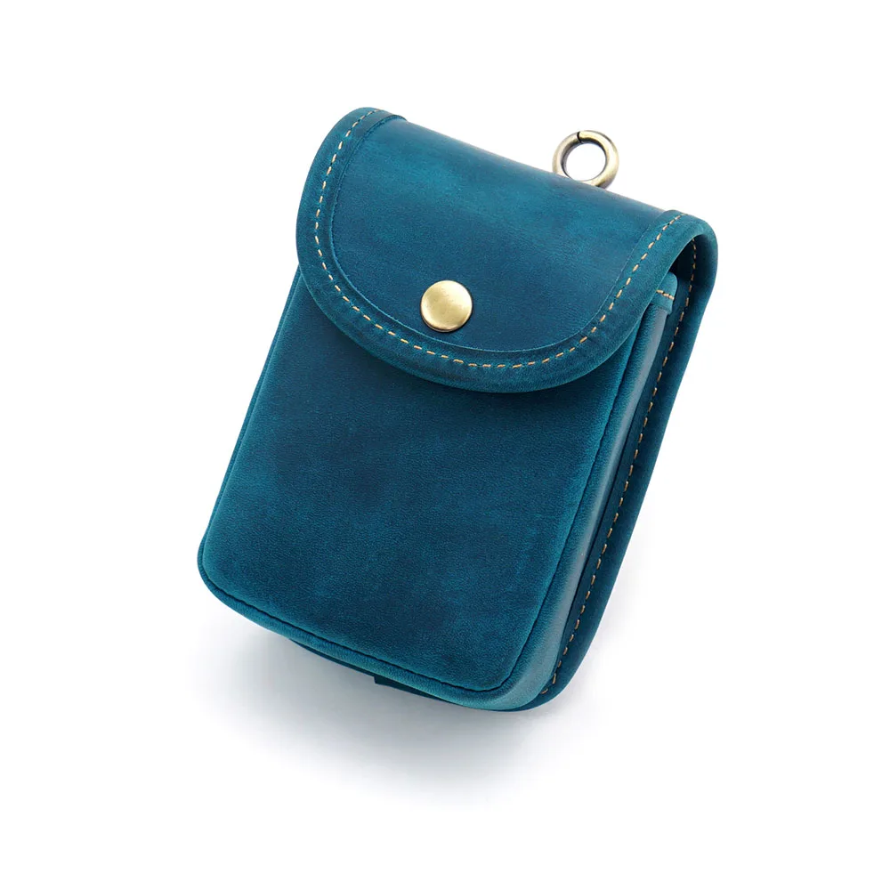 Top-Grade Cowhide Factory Customised Crazy Horse Mini Multifunctional Leather Waist Bag Unisex Coin Purse Waist Pack Bag Wallet