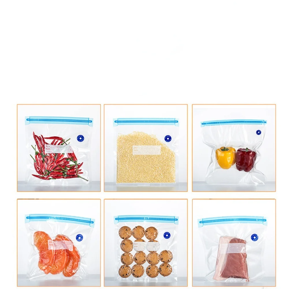 Air-pumped vacuum food bag deli preservation fresh compressed vacuum sealed packaging with self-sealing storage bag