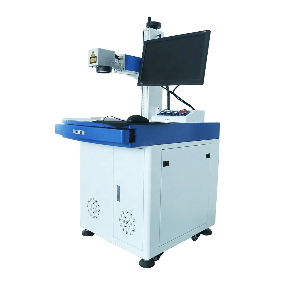 Super Quality Desktop Fiber Gold and Silver Laser Engraving Machines for Rotary Marking on Glasses Watch and Clocks