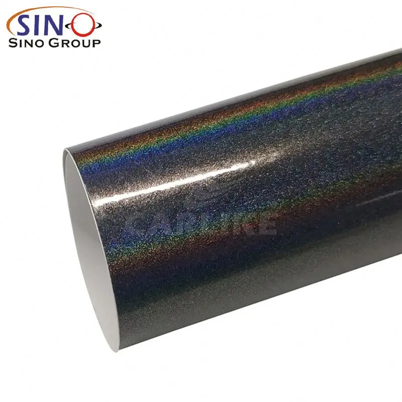 CARLIKE CL-IL-01 Радужный Лазер Темно-Серый Защитная пленка для упаковки автомобиля Gloss Wrap