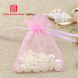 Factory direct sales organza bag jewelry storage holiday gift packaging bag transparent pearl yarn bag