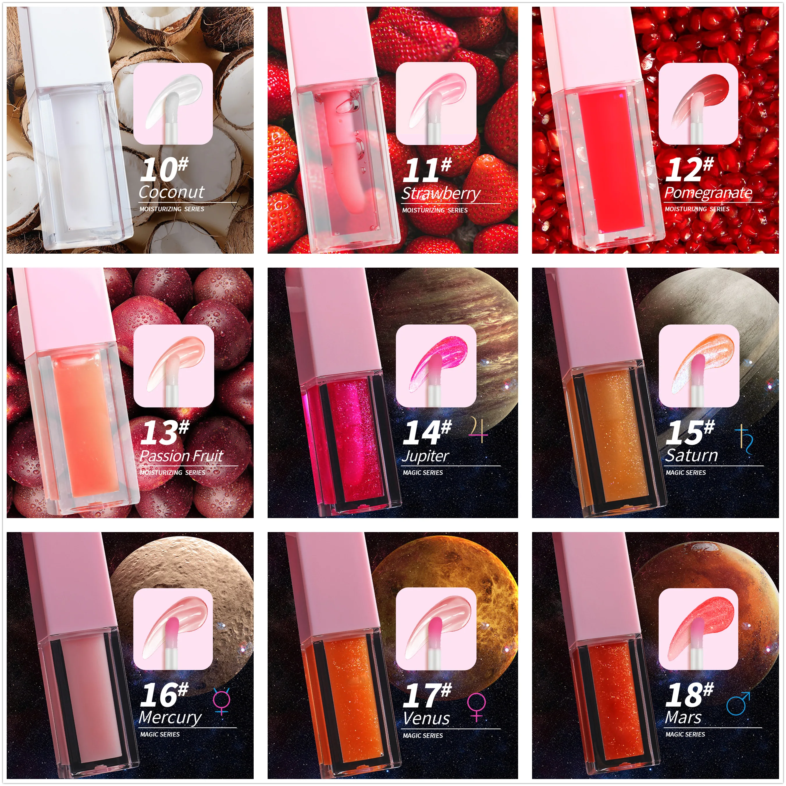 lip gloss with custom logo wholesale luxury candy lipgloss permanent makeup fruit color changing lip oil manufacturers
