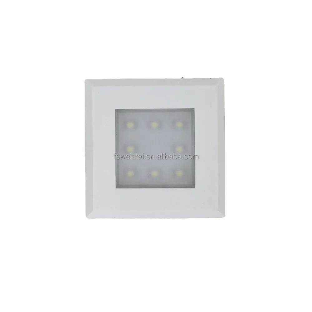 СВЕТОДИОДНЫЙ Ночник из АБС-пластика с белым небольшим пассивным инфракрасным датчиком и питанием от батарейки