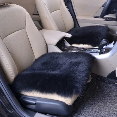 hot Factory wholesale car wool seat cushion 45*45 square  wool cushion four-level universal cushion