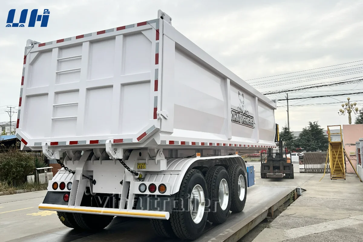 hydraulic side 10x6 tractor tri-tipper semi kit dump trailer truck hydraulic system lift scissor ho