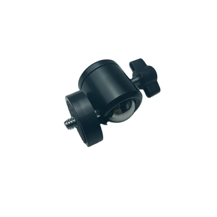 
 Дешевая мини шариковая головка черная шариковая головка с винтом для камеры 1/4 мини-штатив  