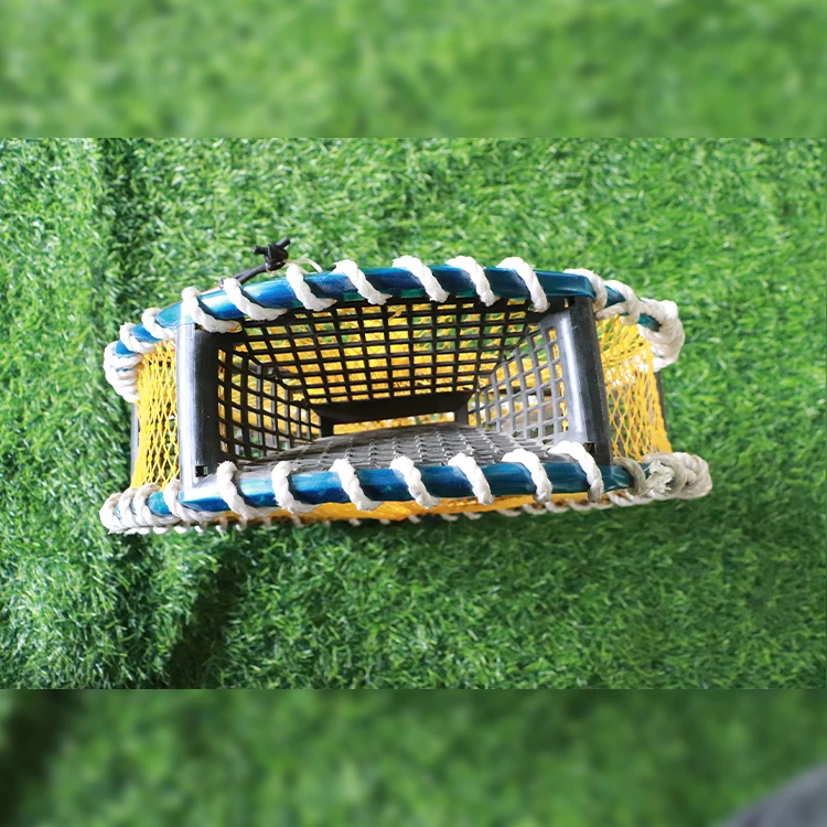 Professional Factory 3 big holes Korea Crab trap folded Fishing Trap Spring Cage Crab Pot