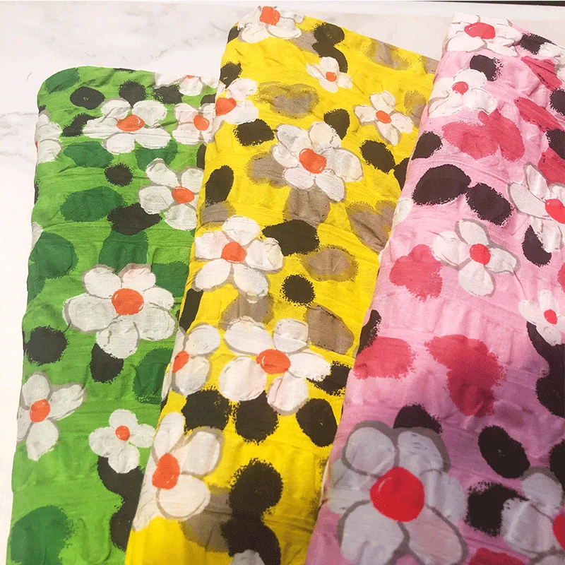 Newly designed cotton printed fabric for summer dress
