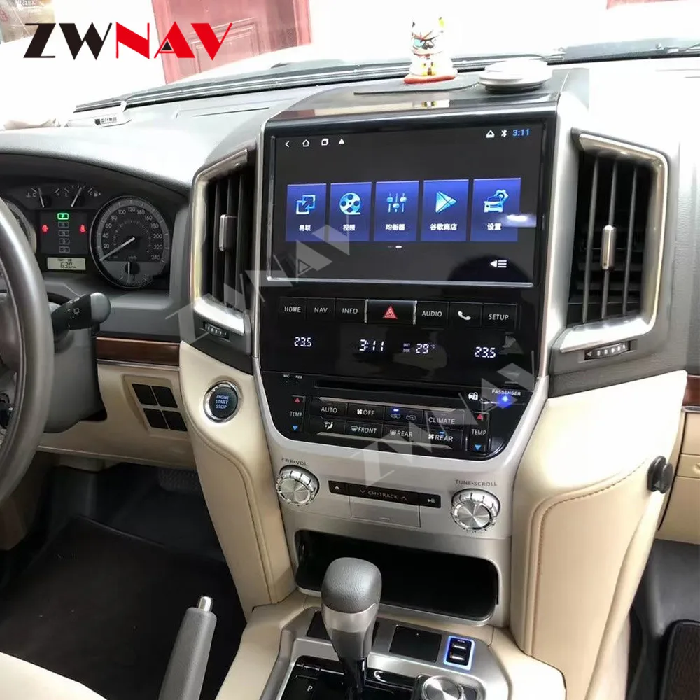 ZWNAV OEM Style For Toyota Land Cruiser LC200 2016-2020 Android 10.0 Car GPS Navigation Radio Stereo Multimedia Player All Bas