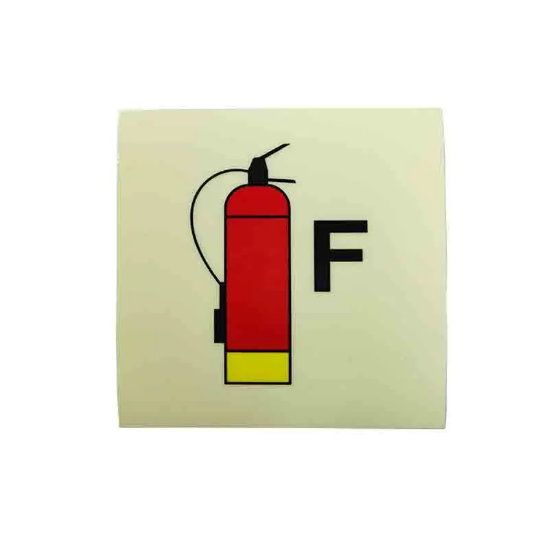 Glow In The Dark IMO Symbols Photoluminescent Vinyl Signage Luminous Exit Sticker
