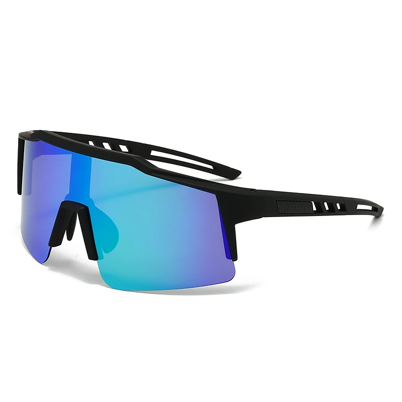 Custom Logo Half-Rimless Oversized Sports Glasses Classical PC/TR Frame Eyewear for Outdoor Sports like Skiing and Cycling