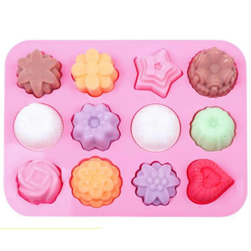 Good grade different kinds shape heart silicone cake molds plastic pudding mold molds for jelly