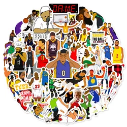 Multi-series 50pcs sport nba basket ball Team cool deco waterproof phone case car bicycle luggage table macbook suitcase sticker