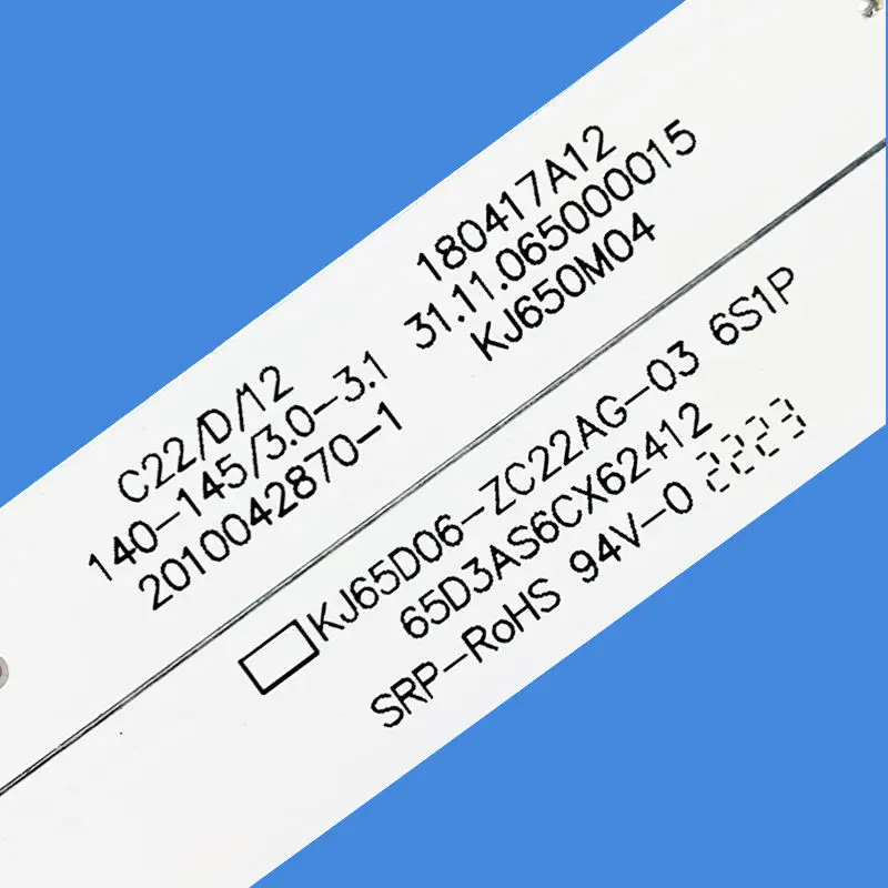 RS-65D06 LED TV Backlight Strip for 65 inch 6LED 3v KJ65D06-ZC22AG-03\03A\03E 303KJ650034A led bar light