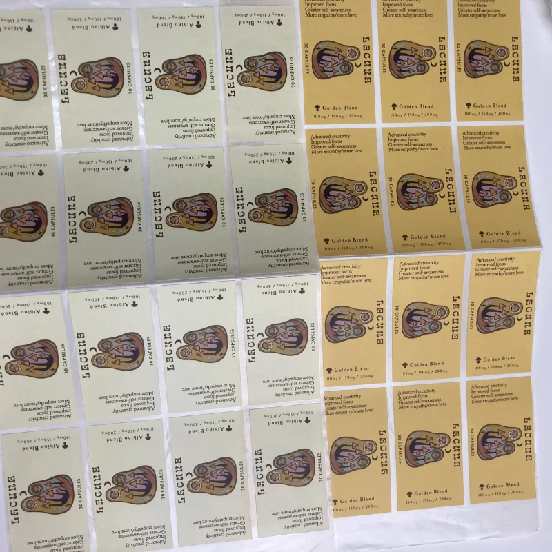 Custom Advanced Color Label/Sticker Temperature and Color Change Sicker Label Paste On Paper Display Box