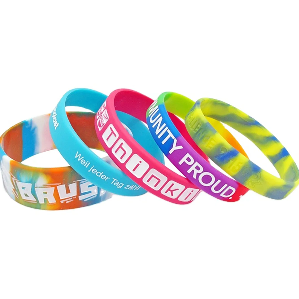 Hot Sale Plastic Buttons Bulk Silicone Bracelet