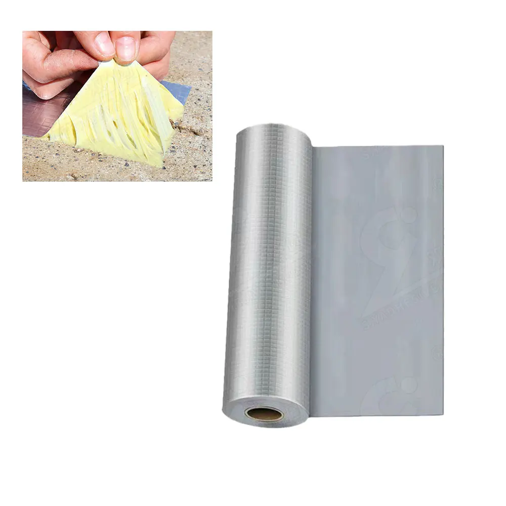 alubutyl self adhesive  roll aluminum roof flashing for sealing waterproofing mantle for roof