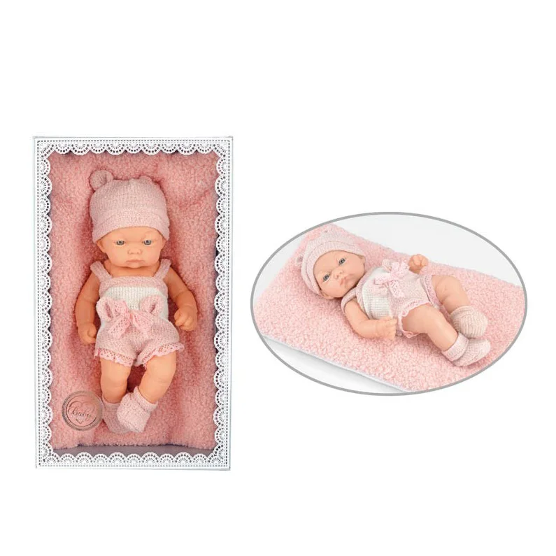 Wholesale Baby Silicone Reborn Sleeping Doll with a Pillow Full Vinyl Doll 10 Inch Dolls Toys