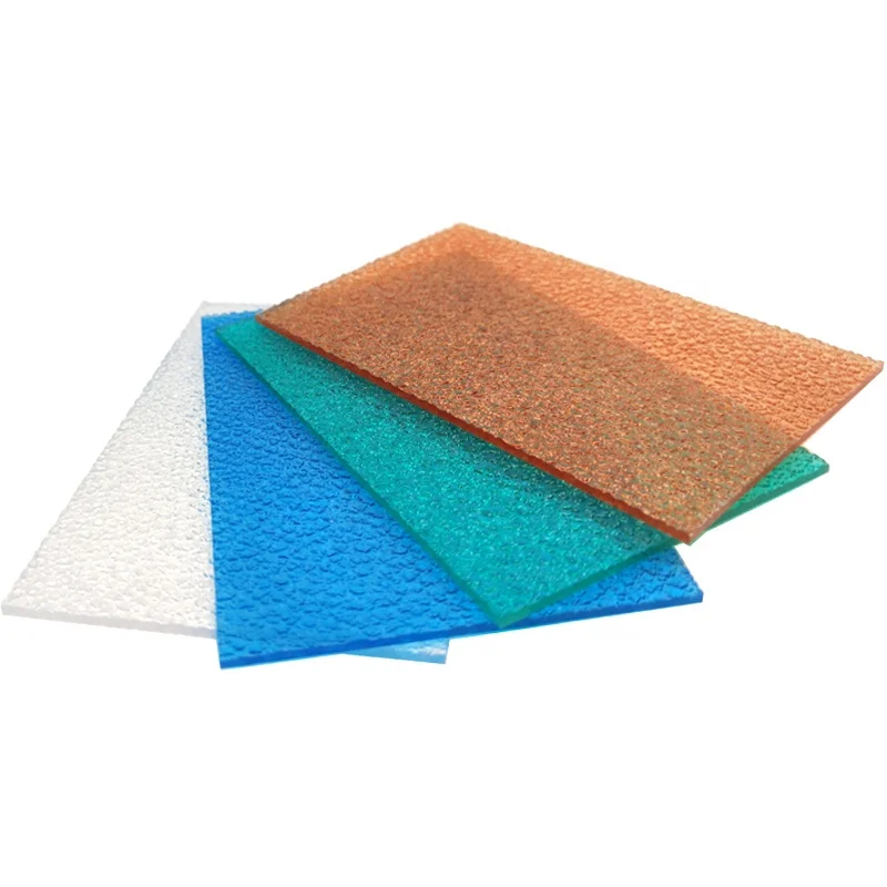 polycarbonate diamond embossed sheet for door window material