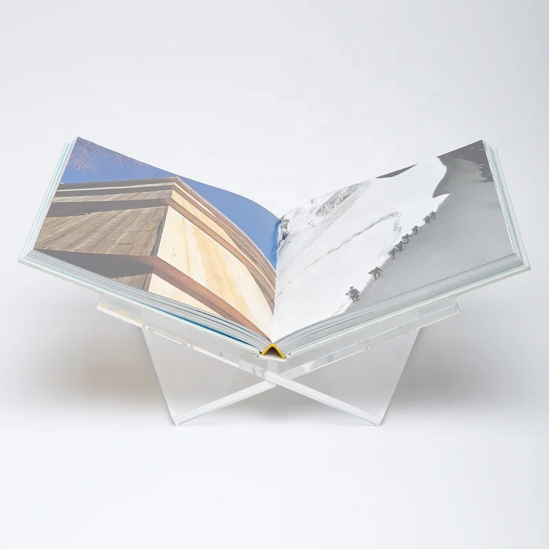 Высокое качество оргстекло открытая книжная подставка портативная сборочная витрина для моделей из акрилового пластика