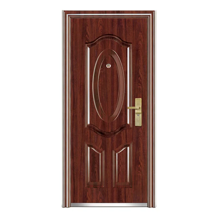 American Steel Doors Panel For Houses Security Metal Door Interior Swing Knock-down Frame Steel Modern Front Entry Door