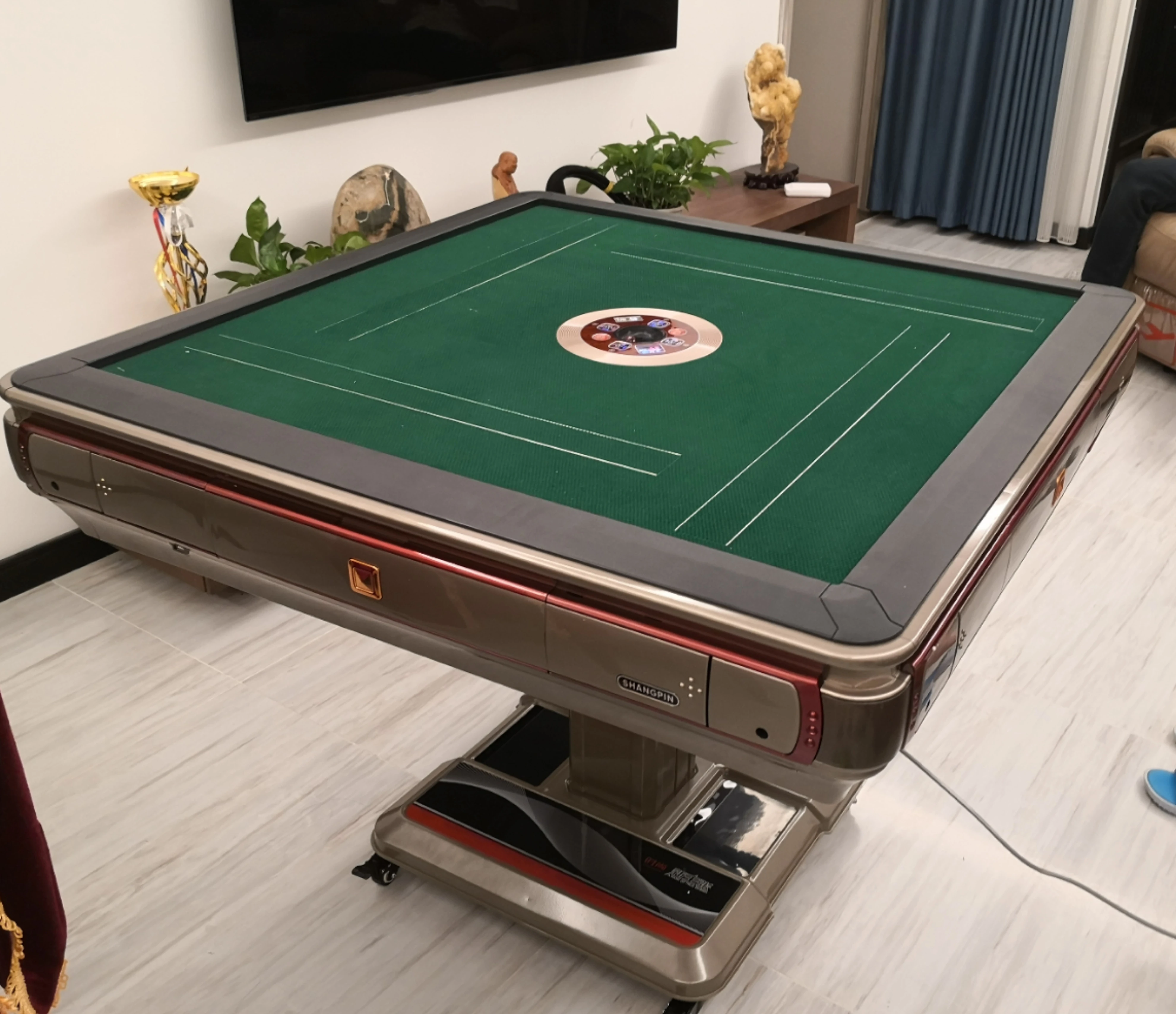 New stylish modern minimalist luxury mahjong household automatic folding mahjong table