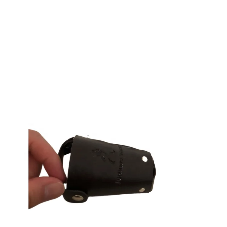 Custom Logo Portable pu carrying stainless steel hanging cup protective bag for johnnie walker brand promotion