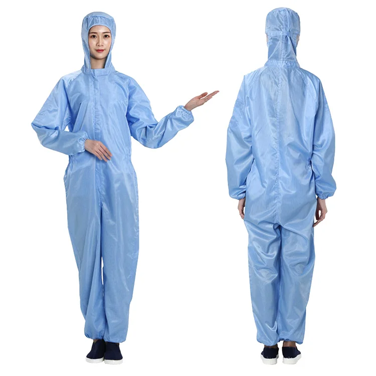 High Quality Dust Free Washable Clean Room Uniform ESD Coverall