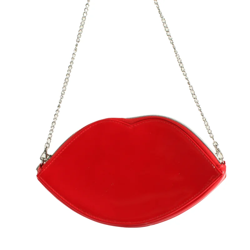 Новый стиль клатч с красными губами сумка в форме губ