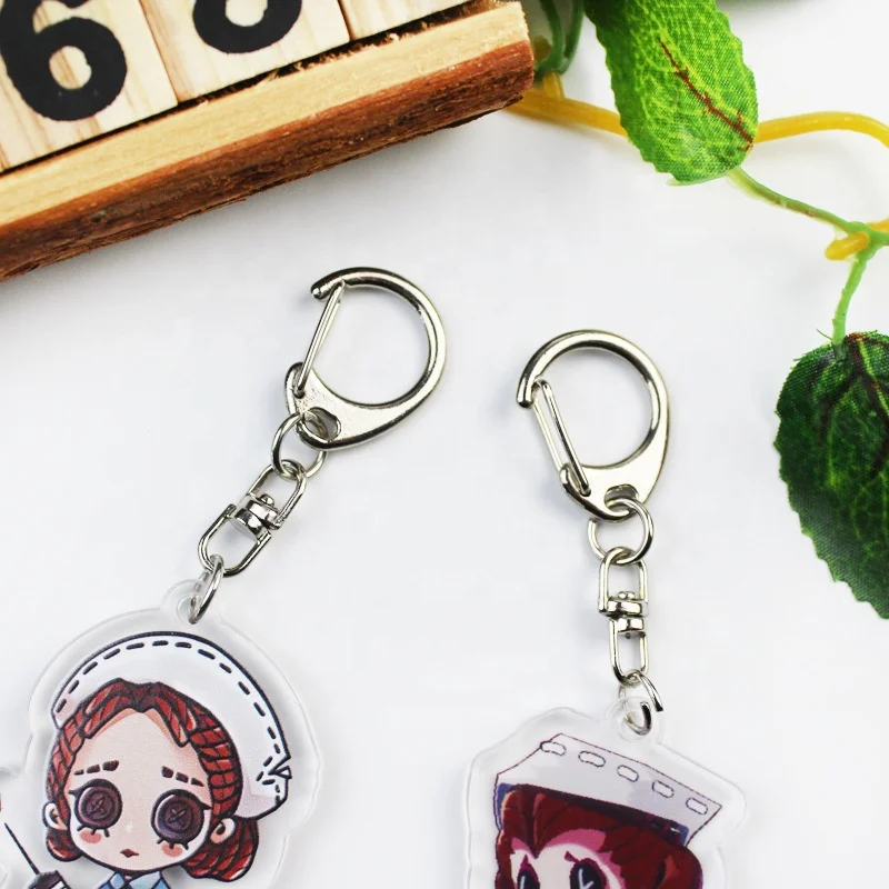 2024 Japan Anime Ghost Killing Blade Acrylic Keychain Double-sided Transparent Cartoon Figure Pendant Key Chain