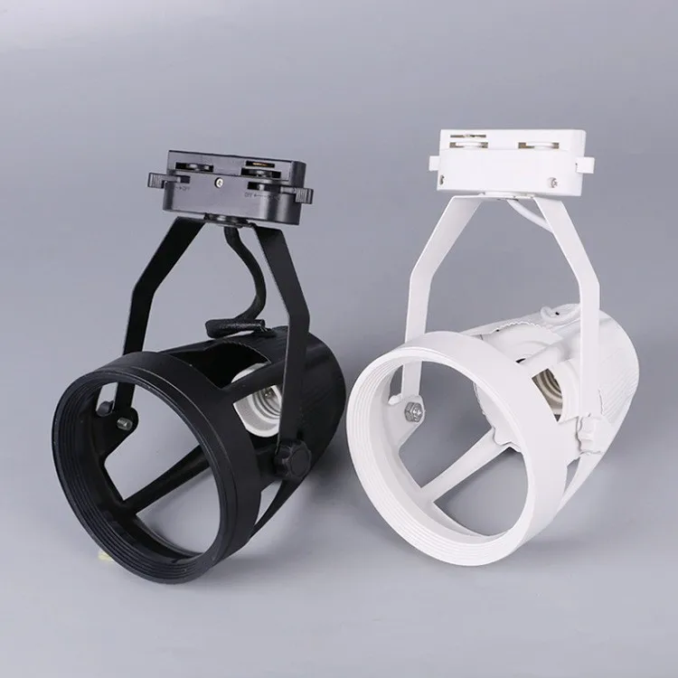 LED Track Light Empty Frame Spotlight Kit Aluminum Die Casting Lamp Empty Frame Par30 Lamp Holder Par Bubble Empty Frame