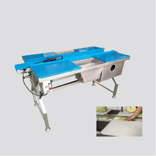 выбранный стол для капусты в линии переработки овощей и фруктов