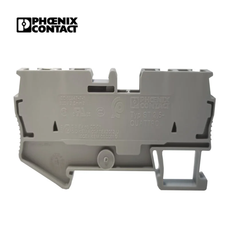 Low Price Terminal Block Phoenix Contact St 2.5-Quattro /Din Rail Feed Through Spring Terminal Block 3031306