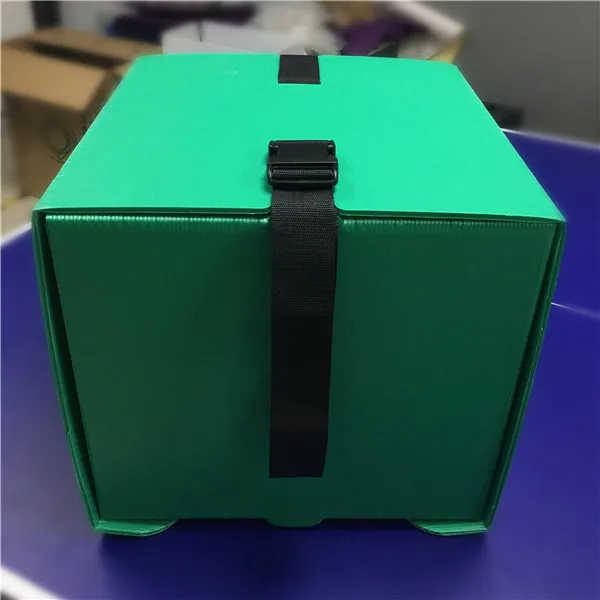 Прочный пластиковый гофрированный скутер коробка для доставки пищи пиццы