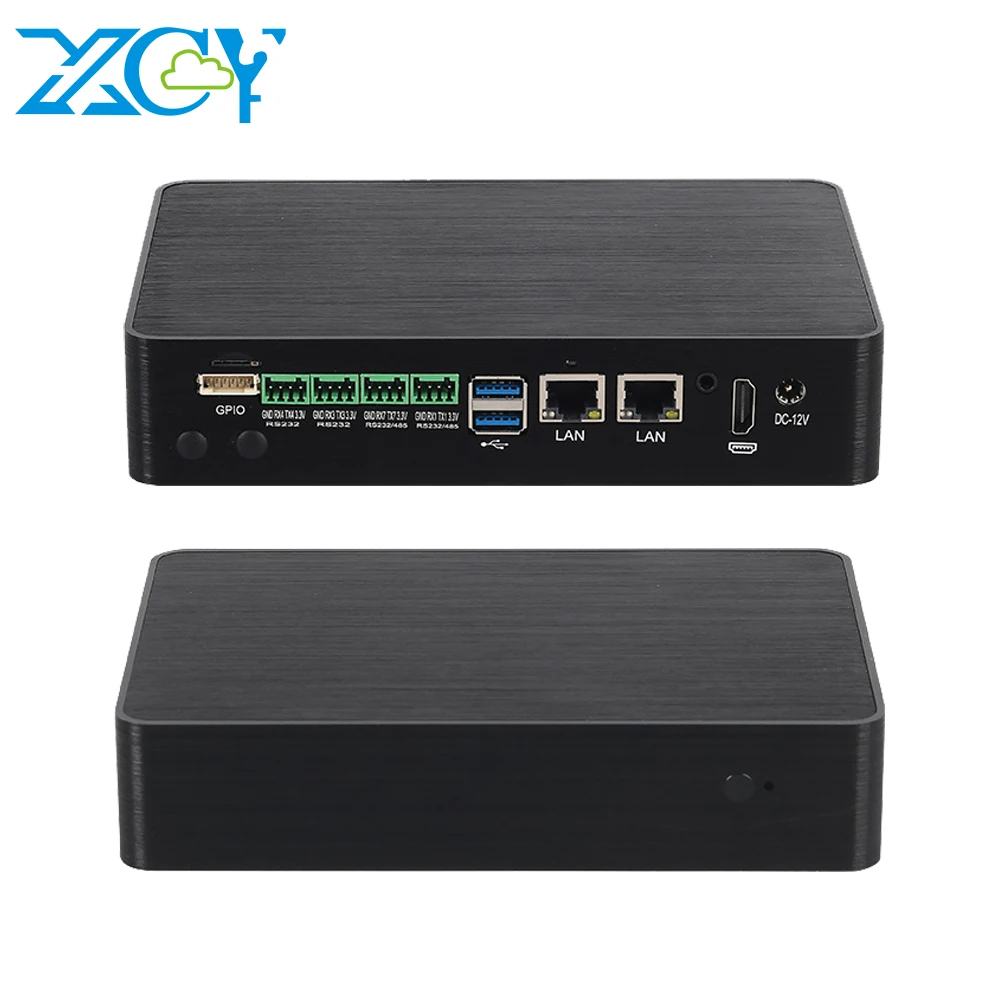 Мини-ПК RK3568 процессор 2G LPDDR4 16G eMMC Dual RJ45 LAN 4 COM GPIO безвентиляторный Android встроенный компьютер