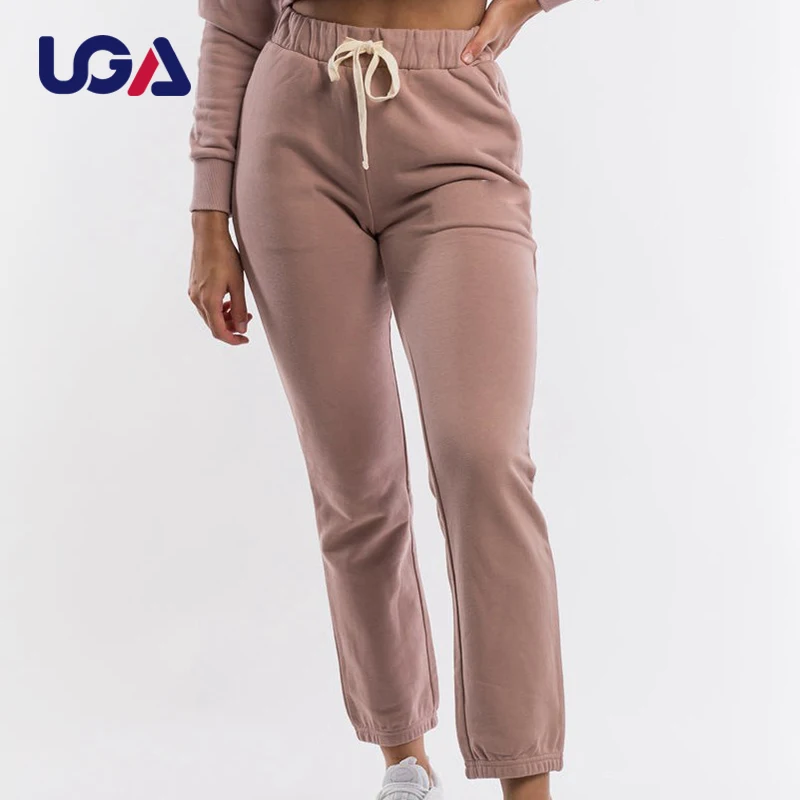 Track Pants Women Wholesale Custom Plain Cotton Workout Sweat Pants Loose Fit Casual  Sports Womens Joggers