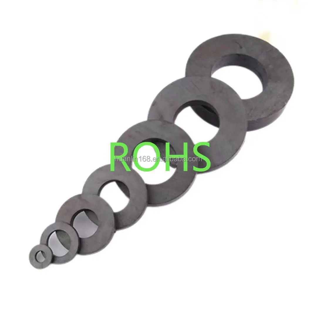 Wholesale Price Ferrite Magnet Hard Ferrite Strong Magnet Permanent Square Ceramic Ferrite Magnetic Ring For Speaker