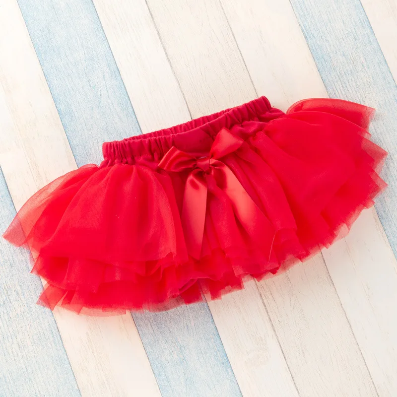 Korean Tutu Skirts For Girls Flower Princess Ruffle Girl Skirts Wedding Kids White Newborn Tulle Colorful Baby Girls Tutu Skirts