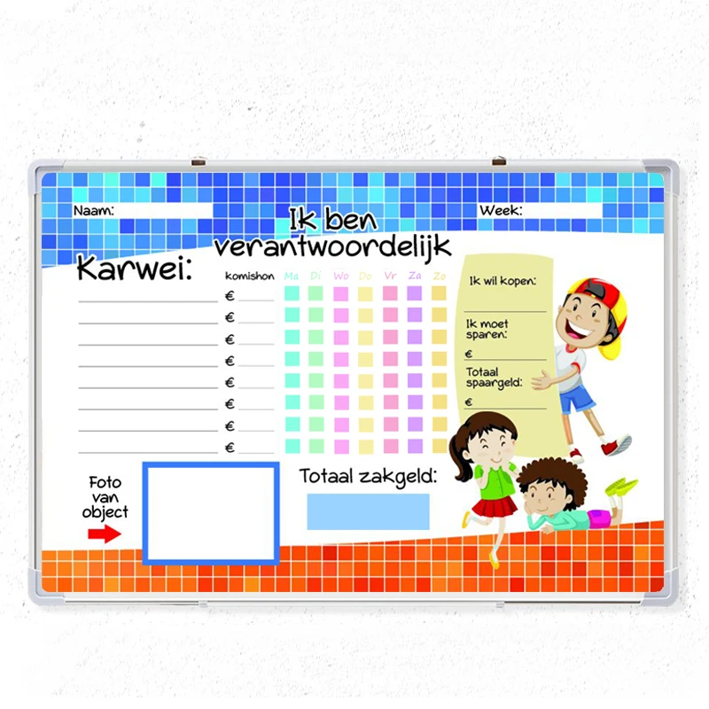 Factory customized Content magnetic dry erase whiteboard support customization