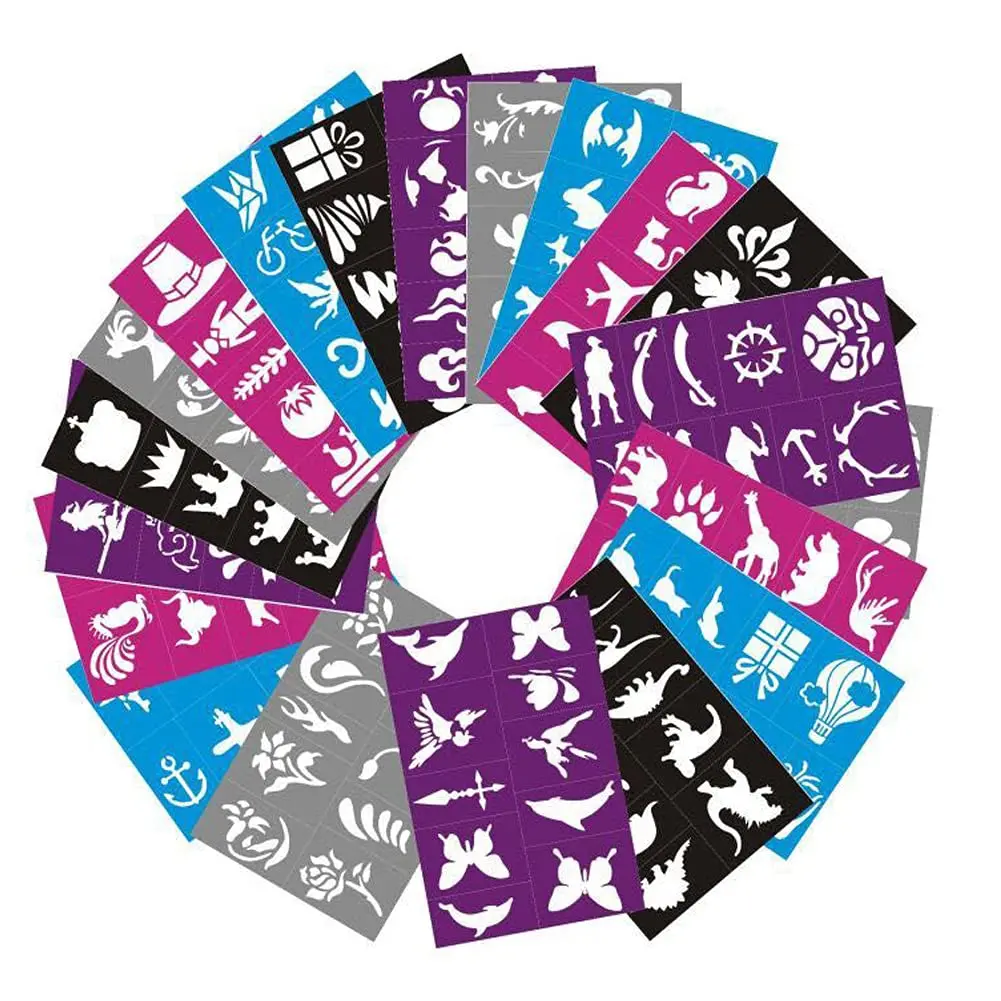 Reusable PLASTIC Stencils No Art Skills Required tatoo temporary stencils