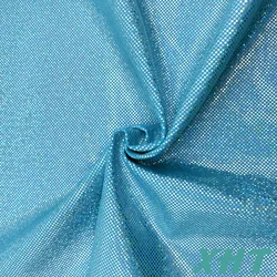 Ocean Blue  foil  for  hologram foil printed spandex stretch fabric for swimwear costume wear