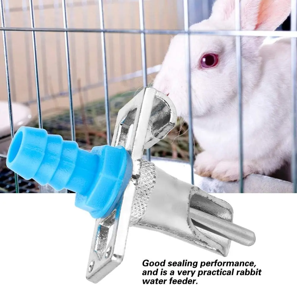 Синий цвет оцинкованная пружинная фурнитура автоматическая клетка для кролика поилка сосков